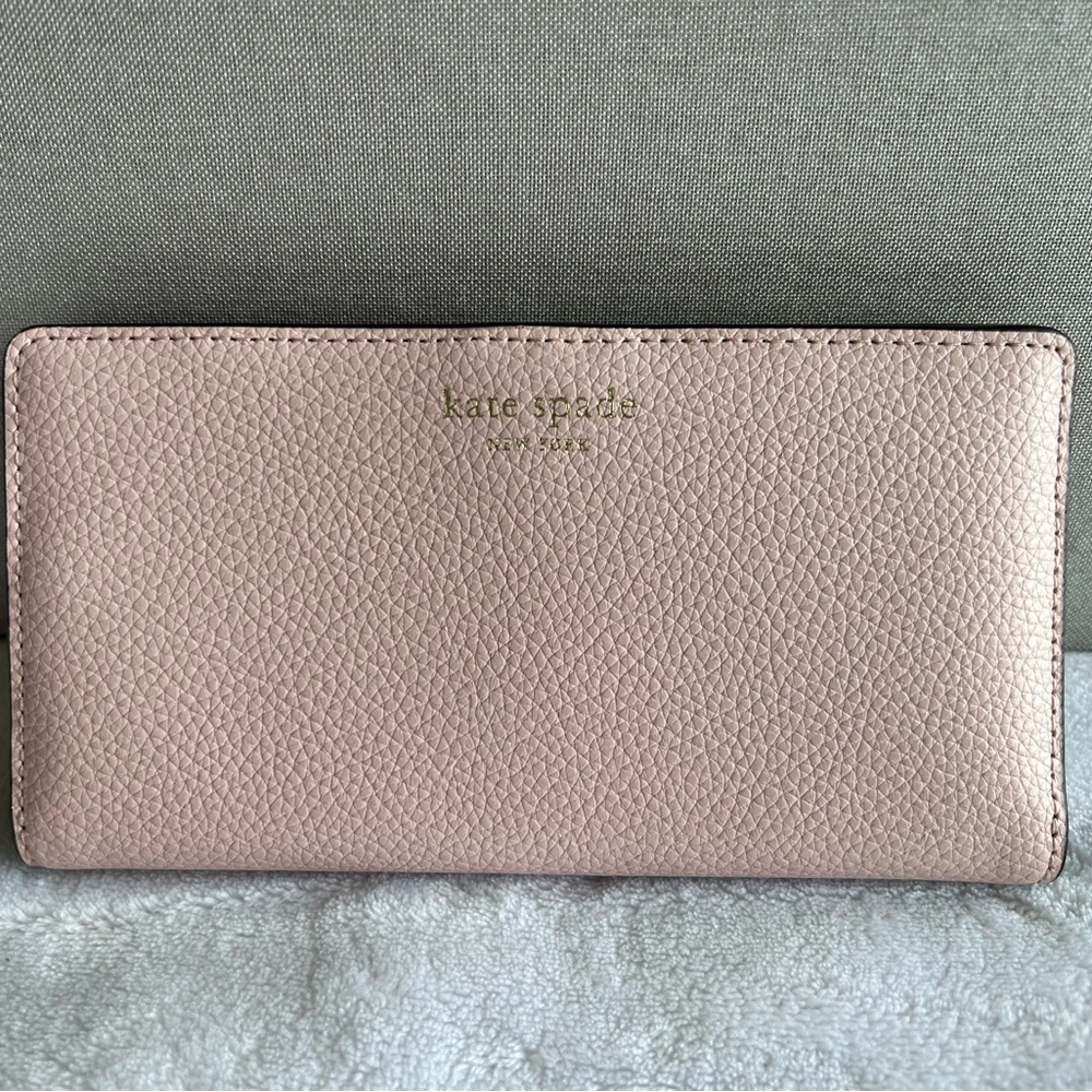 Kate Spade Two Tone Large Slim Bifold Wallet
